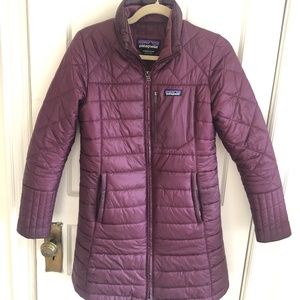 PATAGONIA Radalie Insulated Parka, Long Puffed Jacket Coat, Purple, Sz S